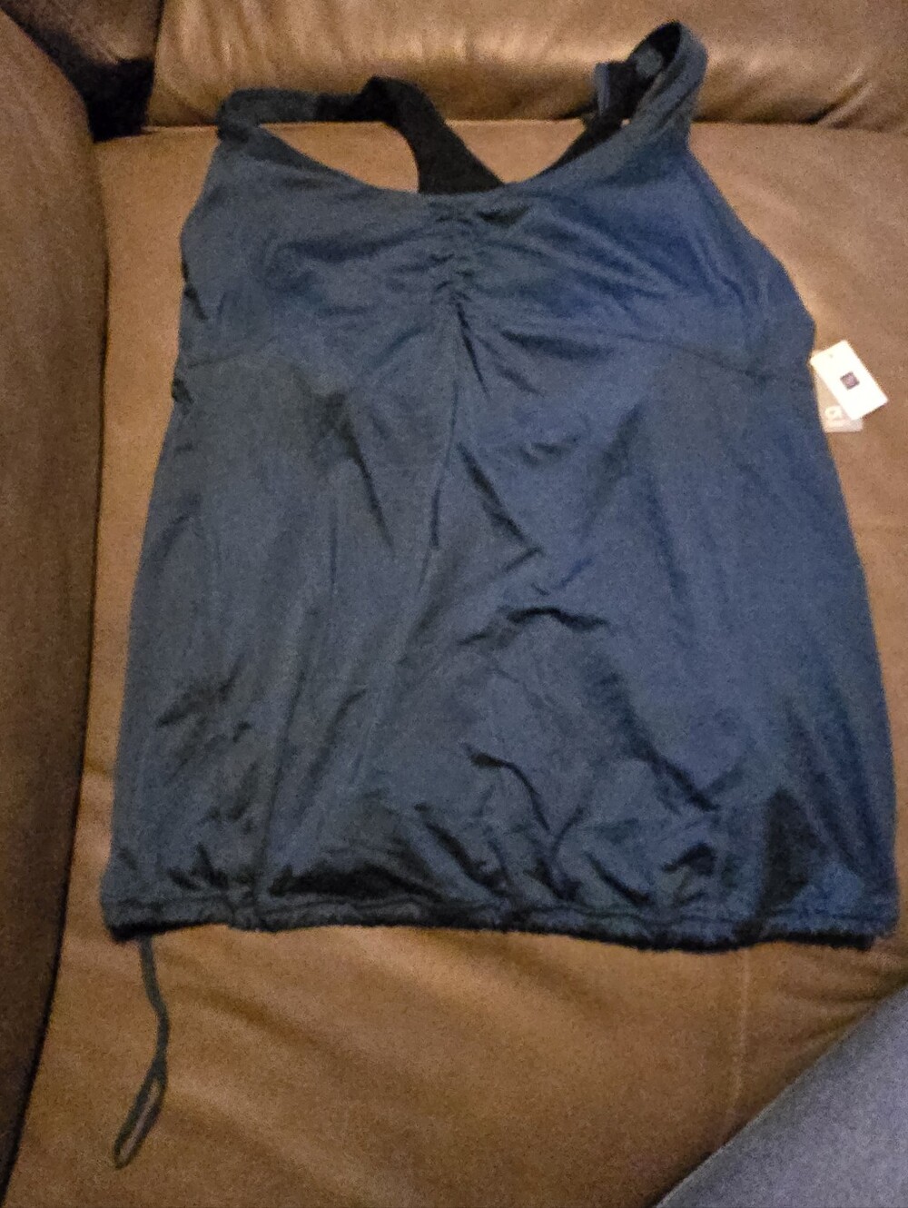 GAP Teal Blue Racerback Tank Top